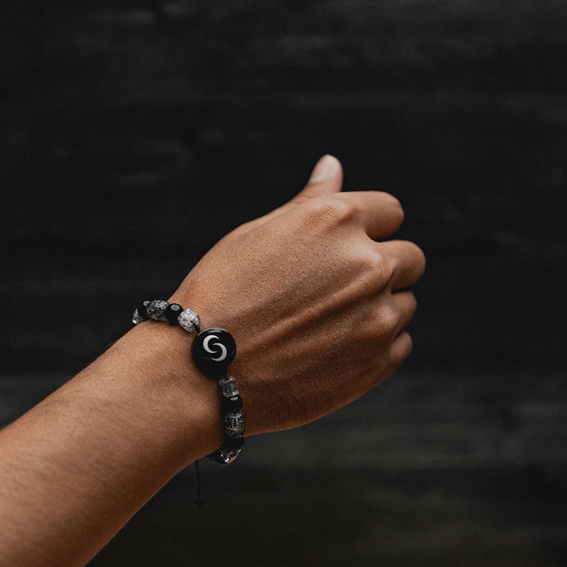 Black NFC pendant phone tap