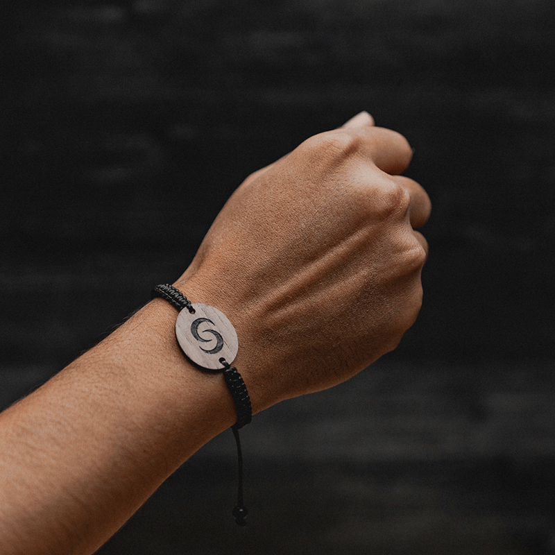 Wooden Bracelent Phone tap to share
