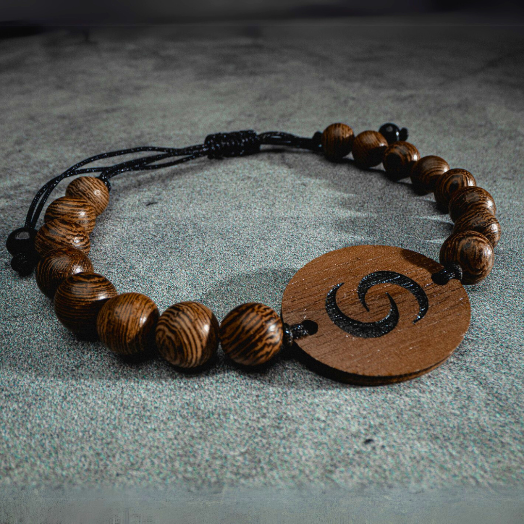 NFC Wooden Bracelet close up
