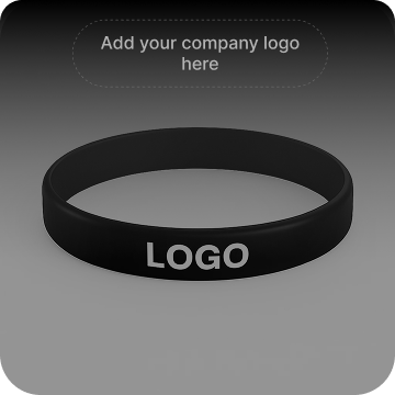 Custom branded silicone band with logo