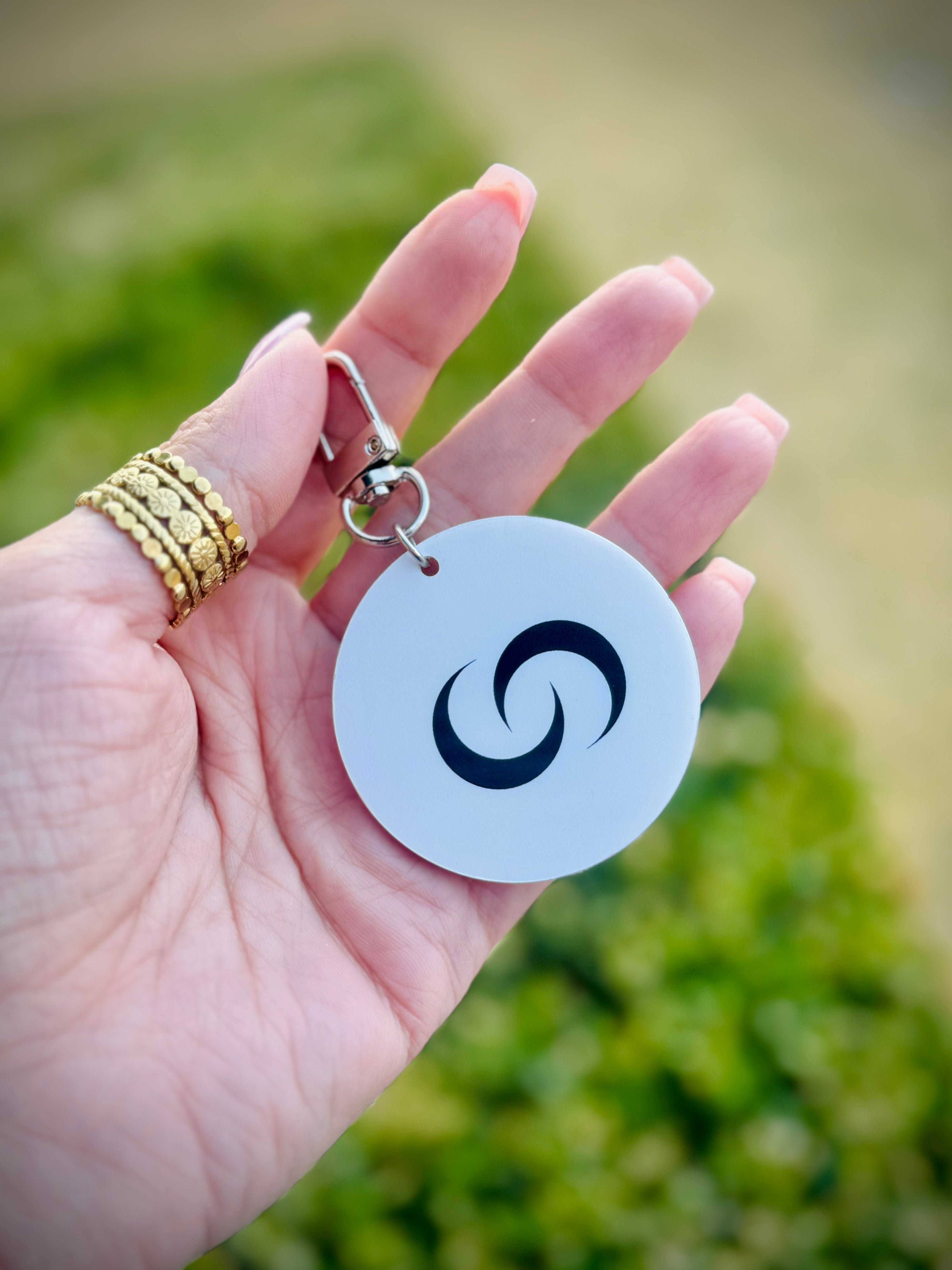 Smart NFC Keychain in a hand